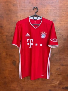BAYERN MUNICH 2020/2021 HOME FOOTBALL SHIRT ADIDAS SIZE M ADULT - Picture 1 of 9