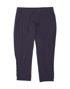 COLUMBIA Womens Slim Casual Trousers US 16 2XL W38 L29 Navy Blue Nylon AJ20 - Picture 1 of 3