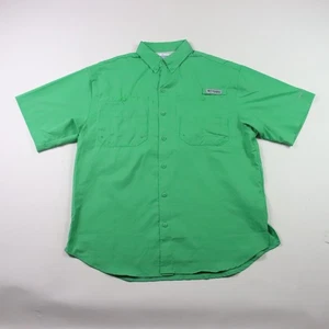 Camisa de pesca Columbia para hombre PFG ventilada verde manga corta talla pequeña omni-sombra - Imagen 1 de 12