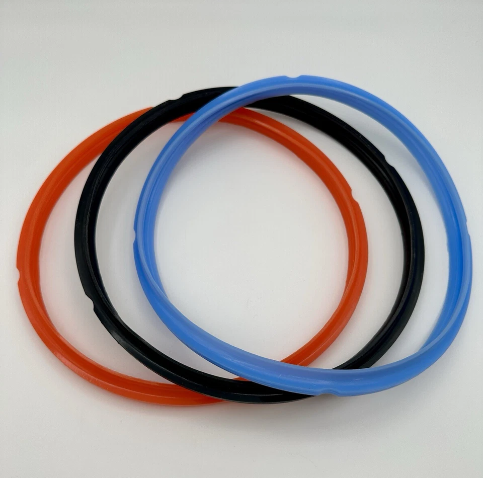 InstantPot 8-Quart 3 Colors Silicone Replacement Sealing Rings NEW Open Bag - Image 1 of 3