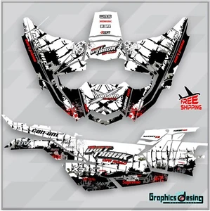 CAN AM MAVERICK X3 TURBO 2 DOOR  2017 FULL GRAPHICS KIT DECAL UTV FREE SHIPPING - Picture 1 of 4