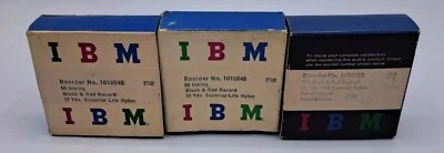Lot Of 3 VTG 1010648 IBM Red And Black Ribbon Tape 50 Inking 18 yrds NOS - Image 1 of 2