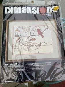 Dimensions Crewel Misty Morning 1985 Unopened - Picture 1 of 3