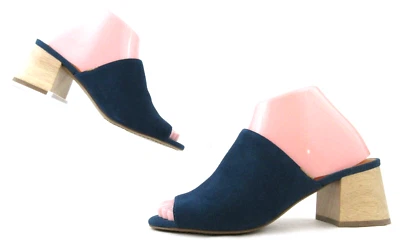 *¡Nuevo!* Sandalias de mula de gamuza TOMS Grace azul mayólica talla 6,5 Foto 1 de 4