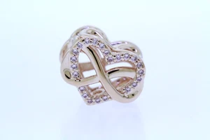 Charm Pandora Sparkling Infinity Cuore Rosa - Foto 1 di 7