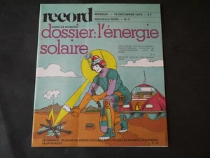 JOURNAL RECORD- DOSSIER N°3 DE DECEMBRE 1976 L'ENERGIE SOLAIRE - Picture 1 of 1