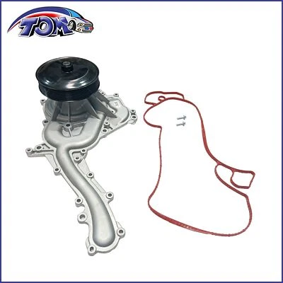 Water Pump w/ Gasket & Pulley for 2011-2016 Ford F-250 350 Super Duty 6.7L Main - Image 1 of 4