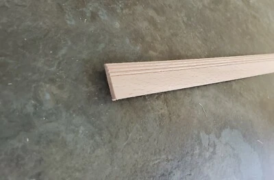 Dollhouse Miniatures Baseboard Trim Molding 11/16" x 18" long 1:6 Scale CLA77968