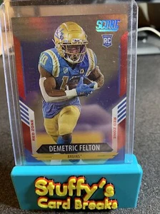 2021 Score Rookies Blue Explosion /20 Demetric Felton #319 Rookie RC - Picture 1 of 1