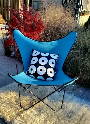 ORIGINAL KNOLL -HARDOY BFK IRON FRAME BUTTERFLY CHAIR - Image 1 of 4