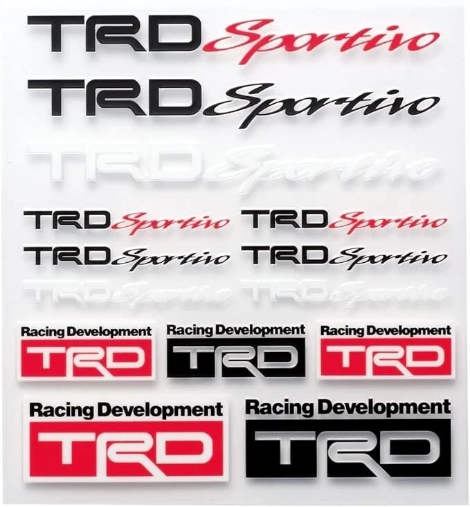 TRDsportivo Mini Sticker Set 08231-SP104 From Japan - Image 1 of 1