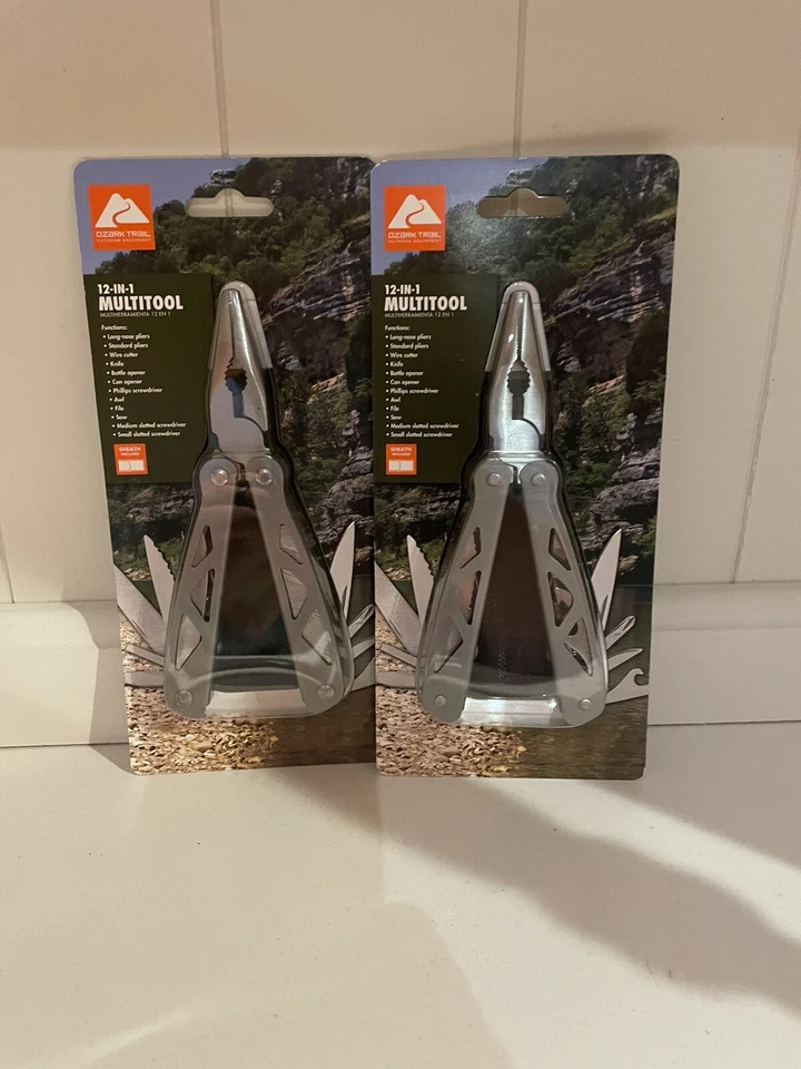 Ozark Trail Multi-tool Knife Screwdriver Plier Saw 12 in 1 With Sheath Outdoors
