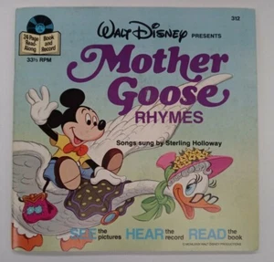 Walt Disney's Mother Goose Rhymes 24 Page Read Along Book & 33 1/3 Record #312 - Picture 1 of 2