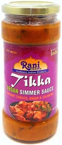 Rani Tikka Curry Vegan Simmer Sauce 14oz (400g) Glass Jar - Picture 1 of 5