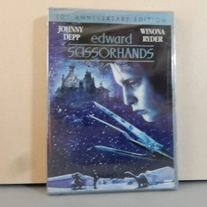 Edward Scissorhands (DVD, 2005, 10th Anniversary Edition Widescreen) sealed - Foto 1 di 2