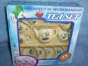 13 pc Miniature Porcelain Tea Set - Picture 1 of 4