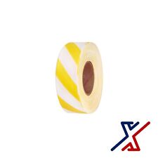 White & Yellow High Visibility Flagging Tape / Camping Ribbon by X1 Tools