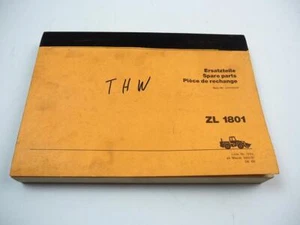 Zettelmeyer ZL1801 Radlader Ersatzteilliste Spare Parts List 1986 - Bild 1 von 3
