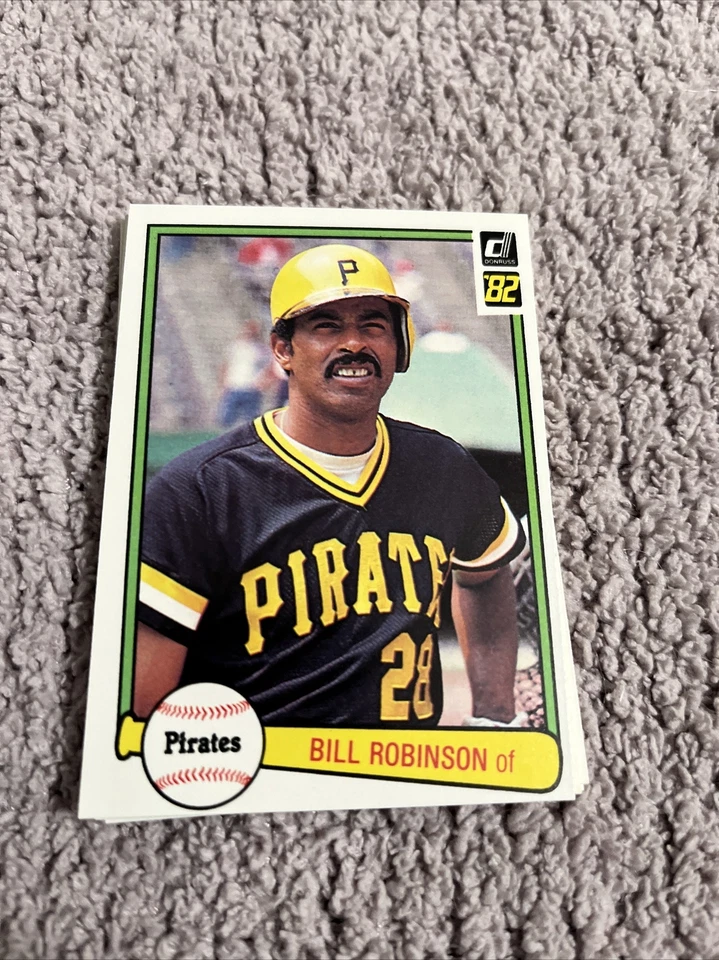 1982 Donruss Pittsburgh Pirates Baseball Card #402 Bill Robinson - Image 1 of 1