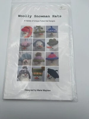 Marie Meyhew "Woolly Snowman Hats" Needle Felting Pattern - Image 1 of 2