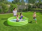3 Ring GREEN Summer Play Inflatable Pool 72" Kiddie Swim Backyard Wading GREEN