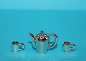 Tetera Lego de plata con 2 tazas - Imagen 1 de 2