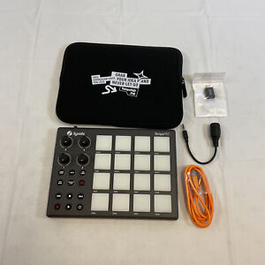 Synido TempoPAD P16 Gray White Portable MIDI Pad Controller With Manual