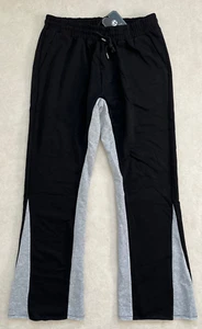 NEU Gingtto Herren Active grau schwarz sportlich ausgestellt Jogginghose Hose XL - Bild 1 von 2