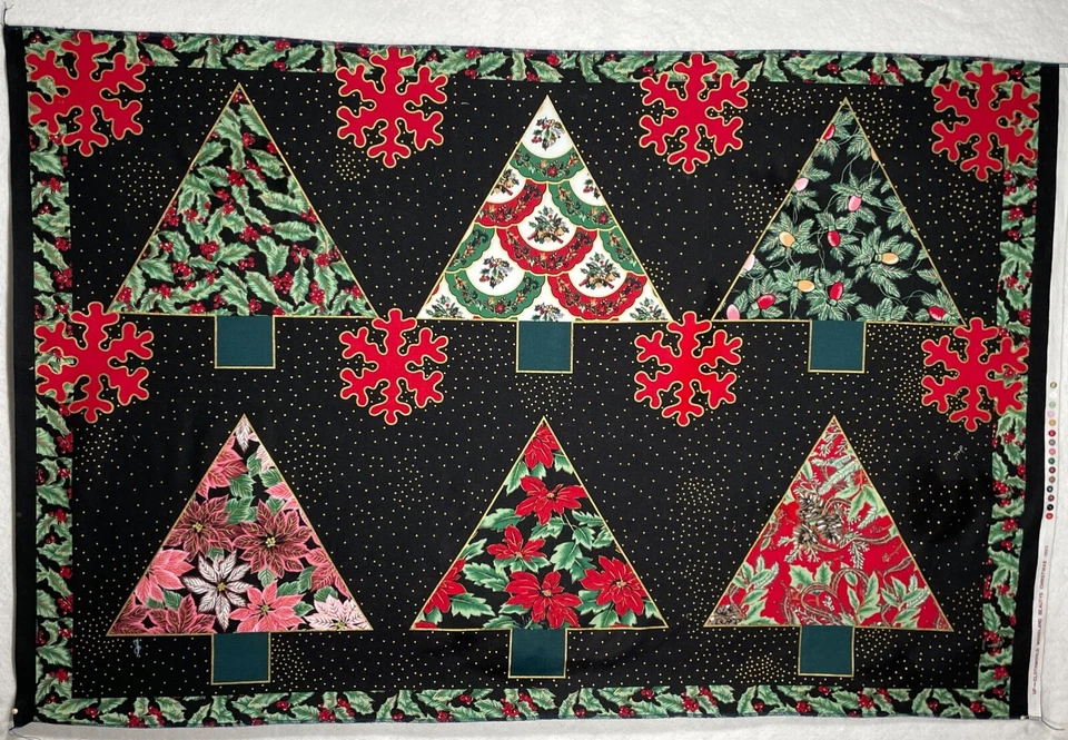 Woodland Beautys Navidad 1993 Clothworld 28" X 44" Panel 100% Algodón Foto 1 de 4