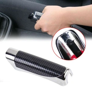 1x Carbon Fiber Style Car Hand Brake Protector Cover Auto Interior Accessories - Picture 1 of 13