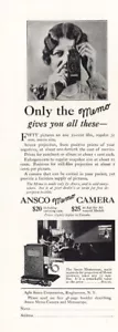 Cámara de notas Ansco 1928: solo la nota te da todo este anuncio impreso vintage - Imagen 1 de 1