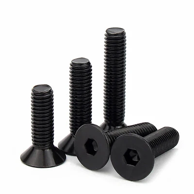 M3 M4 M5 SOCKET COUNTERSUNK SCREWS CSK HEX ALLEN KEY BOLTS BLACK STAINLESS STEEL - Bild 1 von 4