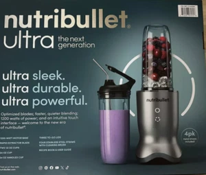 Nutribullet Ultra 1200W Frullatore Personale (Grigio) NUOVO SIGILLATO - Foto 1 di 1