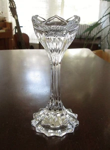 Vela de luz única Gorham Crystal Lotus 7" - Imagen 1 de 10