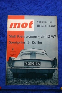 MOT 4/61 Ford 12 M Citroen 3 CV NSU Sportprinz Dauphine Heinkel Tourist - Picture 1 of 2