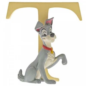 Disney Enchanting Collection Disney Tramp Resin Letter T A29565 - Picture 1 of 2