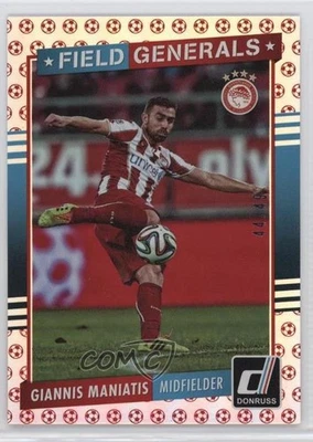 2015 Panini Donruss Field Generals Red Soccer Ball /49 Giannis Maniatis #4 - Image 1 of 2