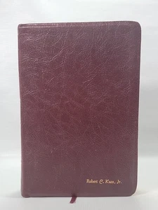 The Open Bible Expanded Edition NKJV Genuine Leather 1985 Red/Brown Nelson 456BG - Picture 1 of 11
