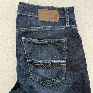 BKE Mens Jake Straight Dark Wash Denim Jeans Size 33x30 - Picture 1 of 11