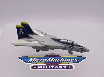 Micro Machines Military F-14 Tomcat #502 Fighter Aircraft Galoob LGTI 1999 - Image 1 of 3