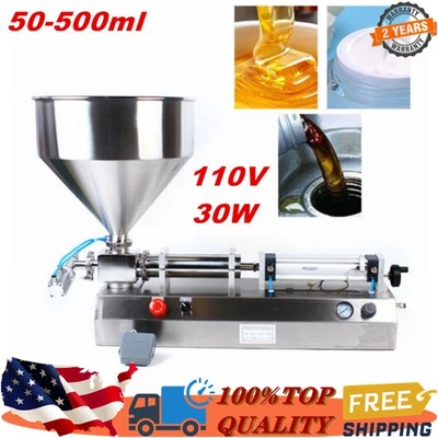 50-500ml Horizontal Single-head Liquid Filler 1-25 cans/min Filling Machine - Image 1 of 4