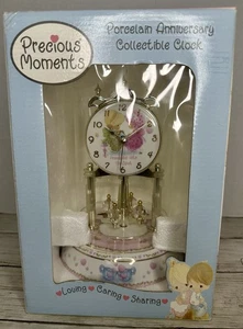 Precious Moments Porzellan Jubiläum Sammleruhr Freundschaft NEU - Bild 1 von 7