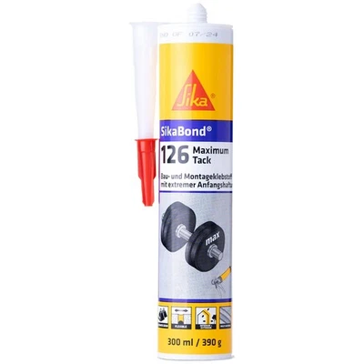 SikaBond-126 Max Tack schwarz Montagekleber 300ml - Bild 1 von 4