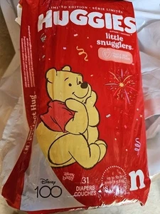 Disney 100 Huggies Little Snugglers 31 Diapers Couches, Limited Edition - Picture 1 of 2