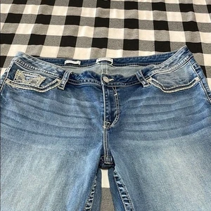 Jeans donna Vigoss gamba dritta più 22 x 31 elasticizzati paillettes metallizzate coniche - Foto 1 di 12