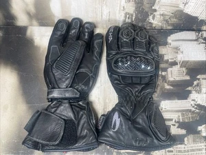 RICHA Motorcycle Gloves CE Hipora Waterproof Leather Size Medium - Picture 1 of 4