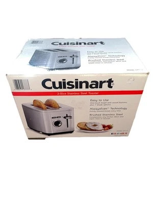7-Day Discounted Sale! Cuisinart 2-Slice Toaster Brushed Stainless Model CPT-160 - Image 1 of 4