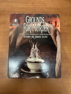 Grounds for Murder by BePuzzled 1000 Piece Mystery Jigsaw Puzzle with Booklet  - Image 1 of 4