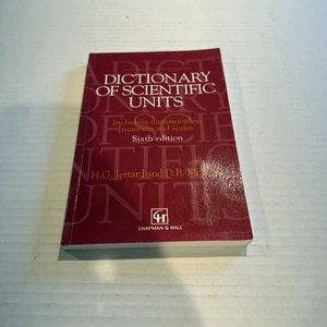 A Dictionary of Scientific Units Including Dimensionless Numbers - Imagen 1 de 4