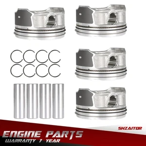 Pistons& Rings Kit For Buick Chevrolet GMC Pontiac Saturn 2006 2007-2017 2.4L - Foto 1 di 12